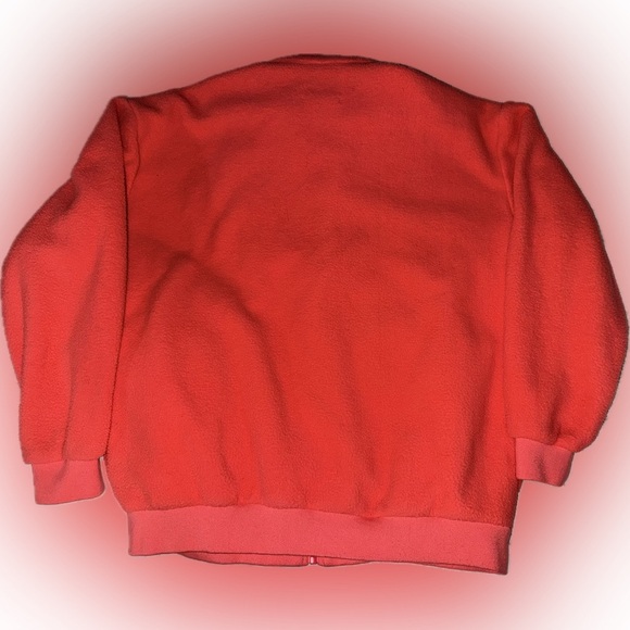 Neon salmon pink urban outfitters zip up jacket - Picture 2 of 3